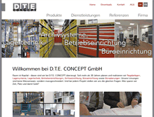 Tablet Screenshot of dte-concept.ch